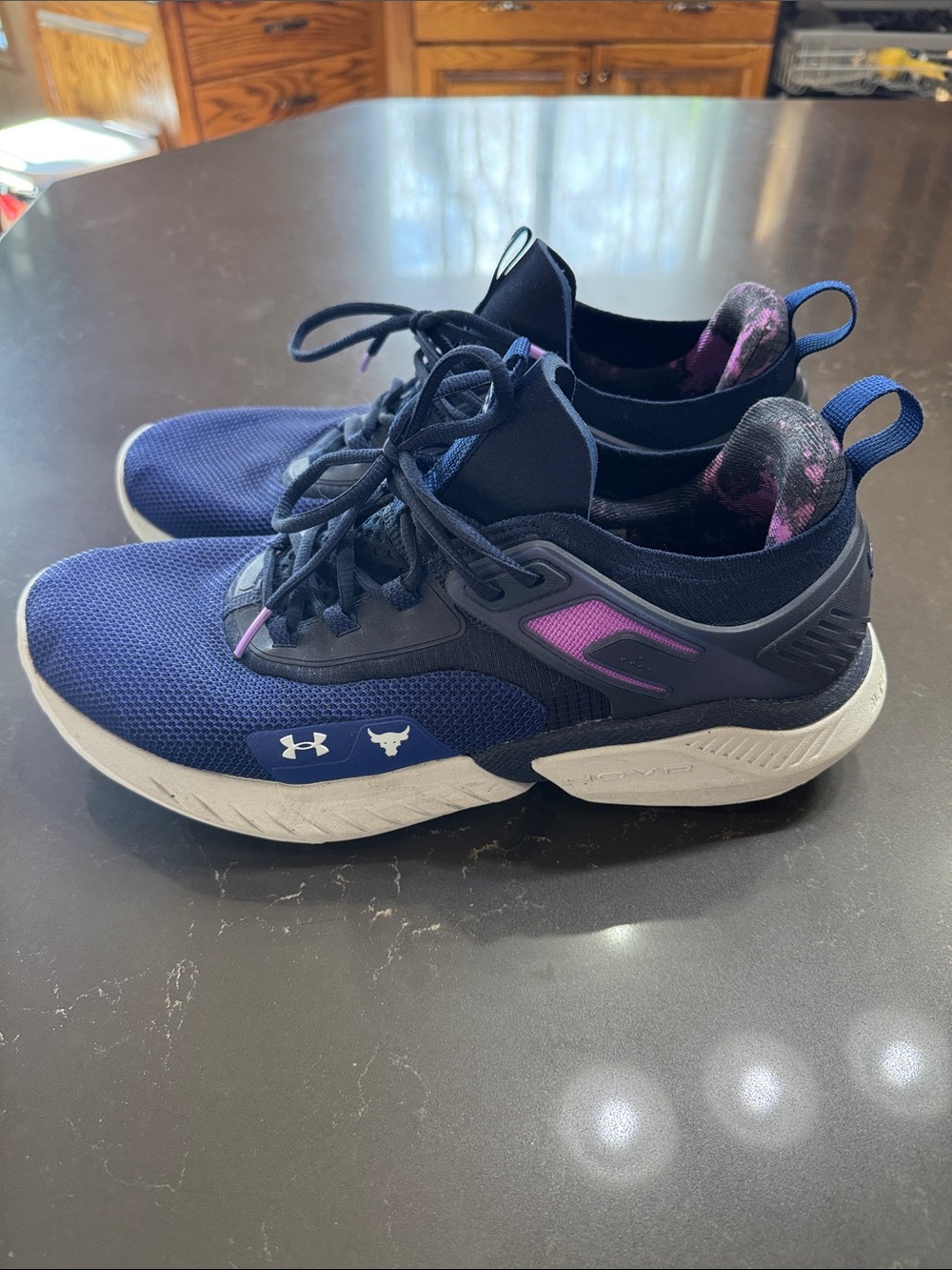 Under Armour Project Rock 5 Disrupt Men’s Shoes - 'Bauhaus Blue/Midnight Navy' - Picture 2 of 9